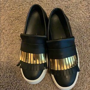 Giuseppe Black Slip-Ons